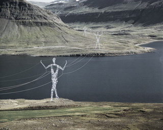 Pylone électrique Islande